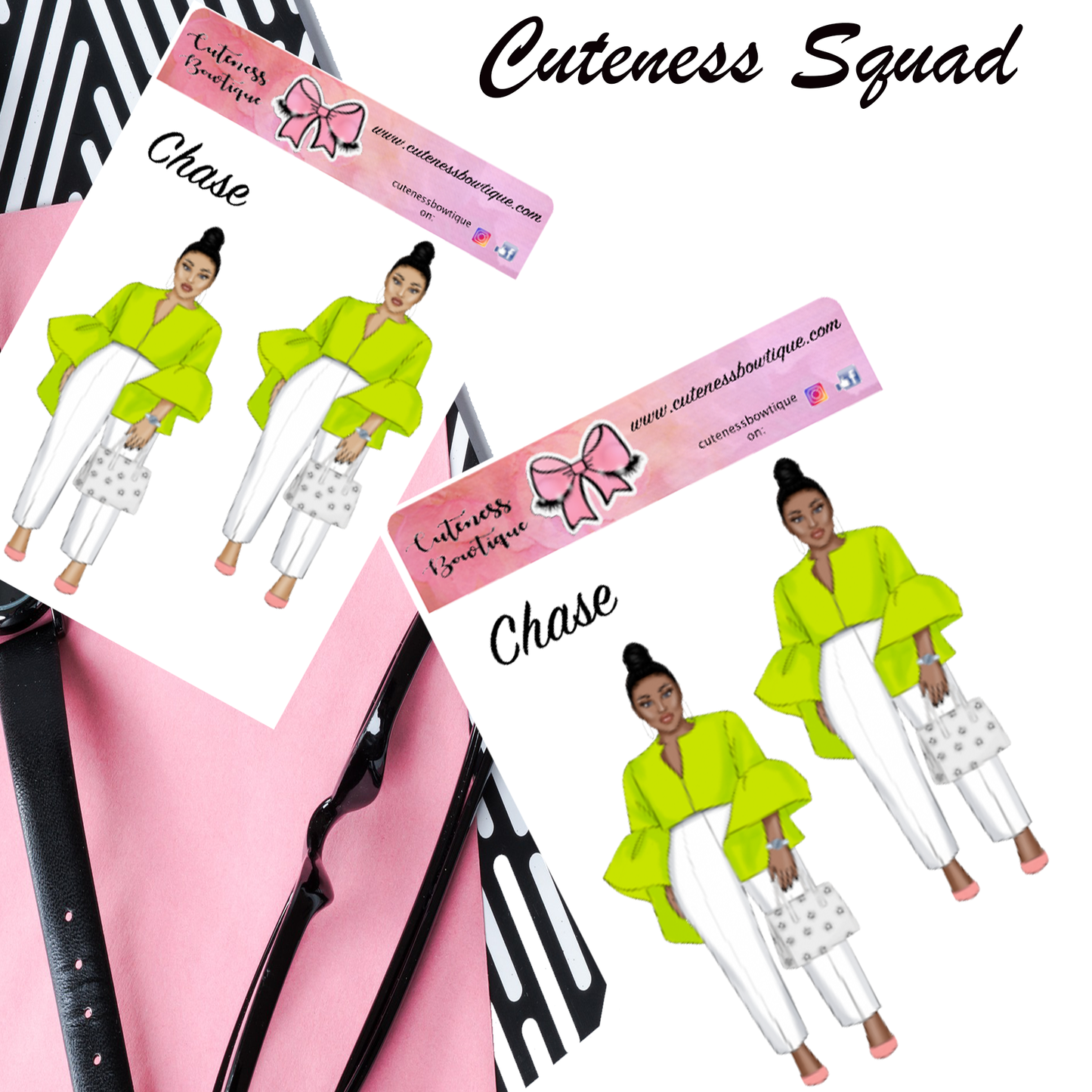 The Cuteness Squad Sticker Sheet | Cuteness Planner Stickers for Agendas, Planners, Notebooks, Dividers | CHASE