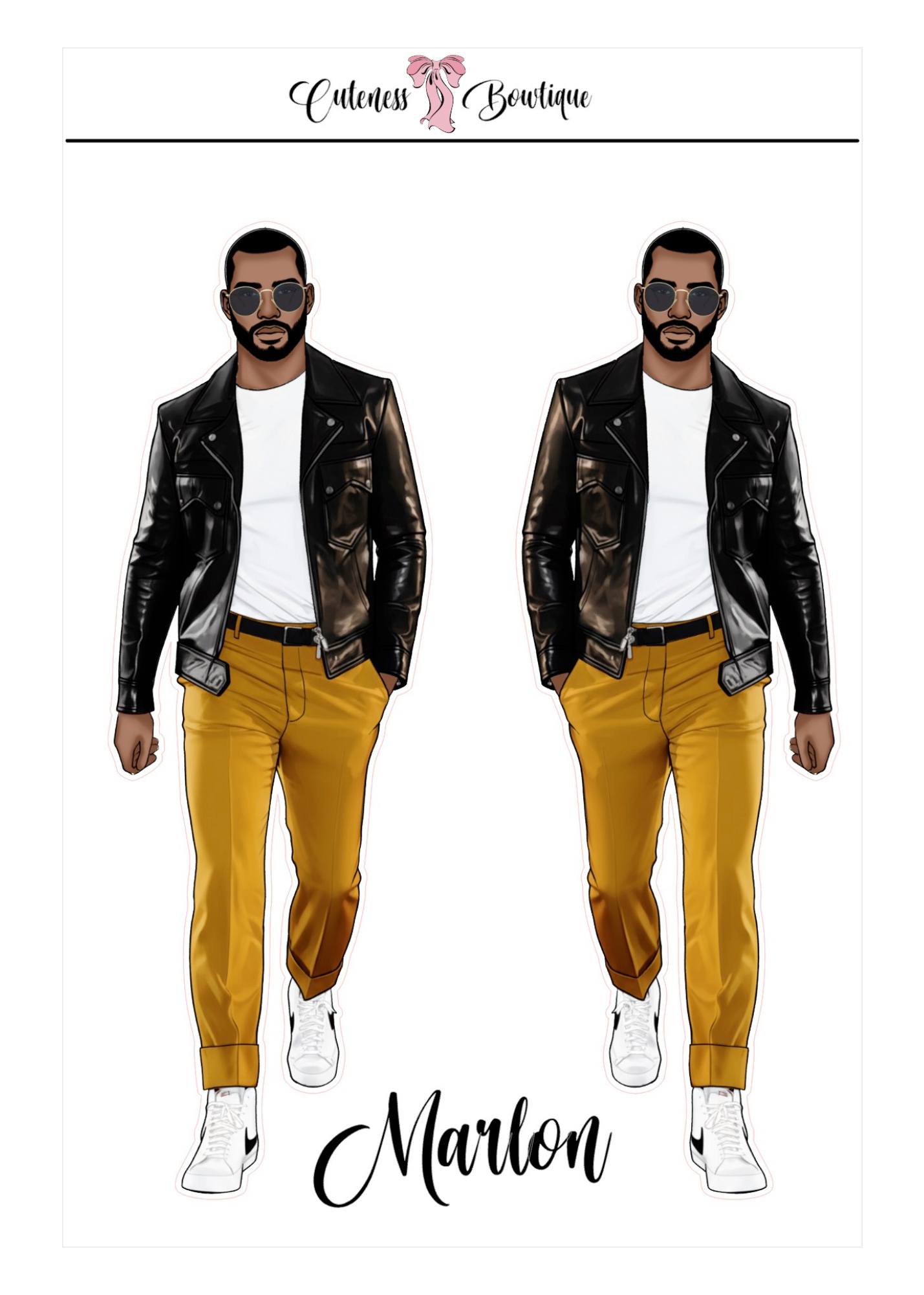 The  CUSTOM Cuteness Doll Collection Sticker Sheet | Cuteness Planner Stickers for Agendas, Planners, Notebooks, Dividers | SPRING INTO CUTENESS