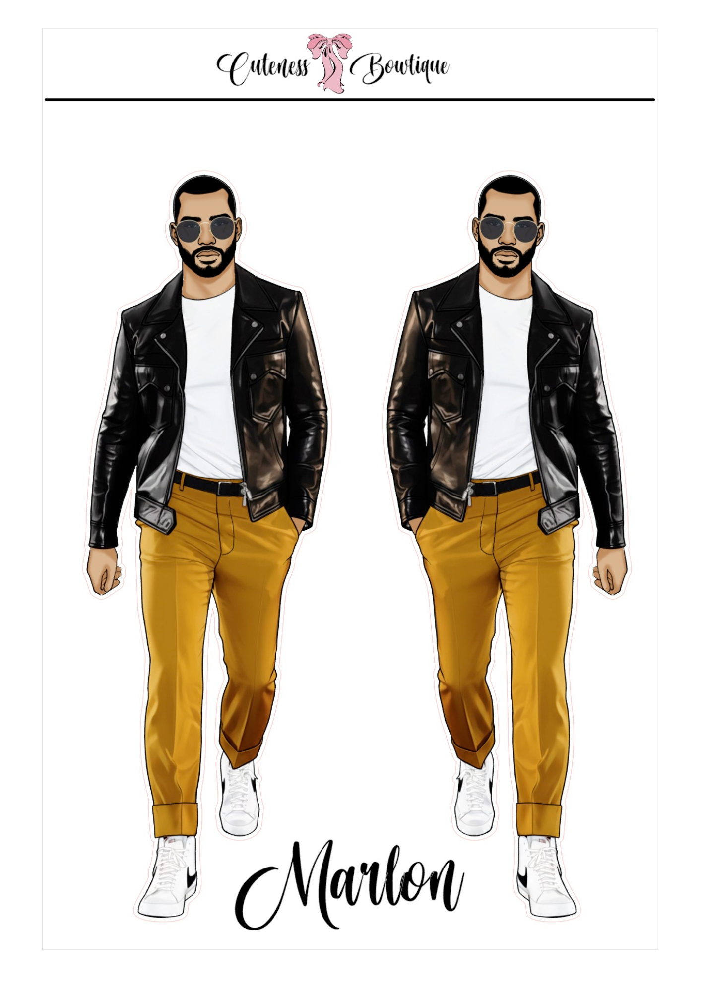 The  CUSTOM Cuteness Doll Collection Sticker Sheet | Cuteness Planner Stickers for Agendas, Planners, Notebooks, Dividers | SPRING INTO CUTENESS