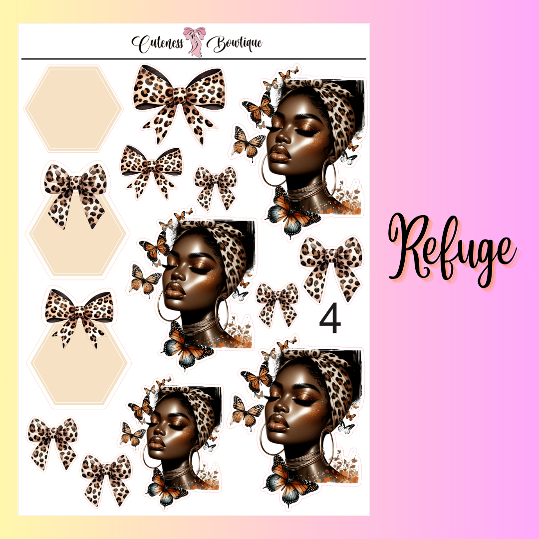 The Cuteness Doll Collection Sticker Sheet | Cuteness Planner Stickers for Agendas, Planners, Notebooks, Dividers | REFUGE 1-11