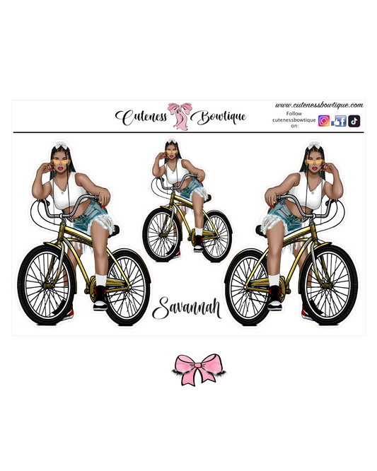 | The  CUSTOM Cuteness Doll Collection Sticker Sheet | Cuteness Planner Stickers for Agendas, Planners, Notebooks, Dividers | SAVANNAH