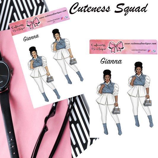 The Cuteness Squad Sticker Sheet | Cuteness Planner Stickers for Agendas, Planners, Notebooks, Dividers | GIANNA