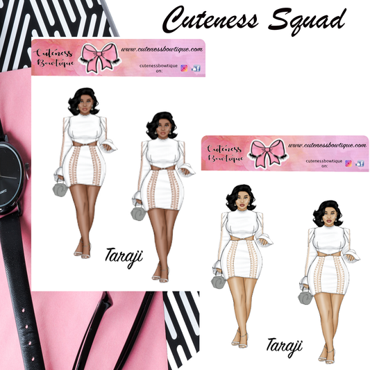 The Cuteness Squad Sticker Sheet | Cuteness Planner Stickers for Agendas, Planners, Notebooks, Dividers | TARAJI