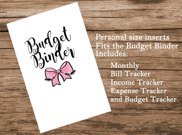 BUDGET BINDER PRINTABLE personal size