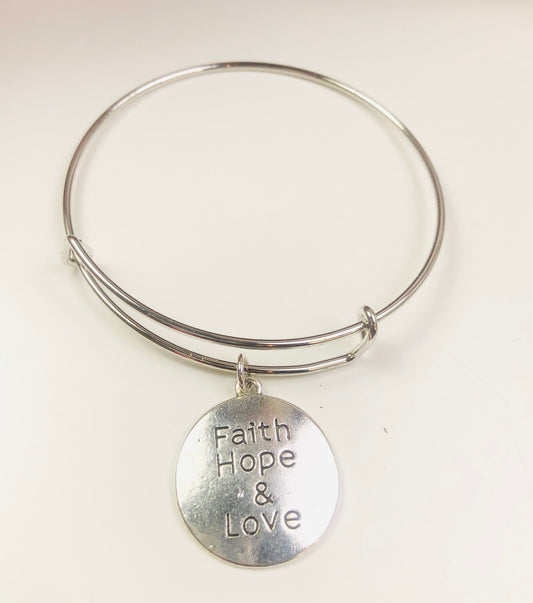Faith Hope & Love Charm Bracelets