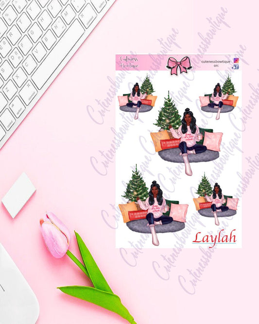 The Cuteness Doll Collection Sticker Sheet | Cuteness Planner Stickers for Agendas, Planners, Notebooks, Dividers | LAYLAH