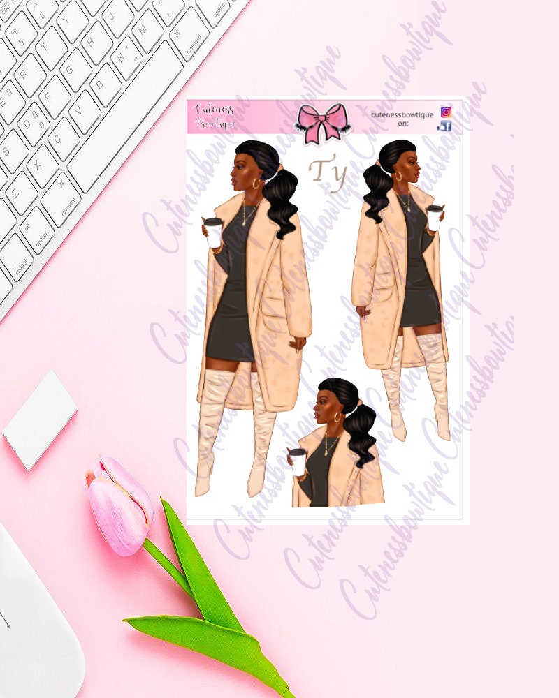The Cuteness Doll Collection Sticker Sheet | Cuteness Planner Stickers for Agendas, Planners, Notebooks, Dividers | TY
