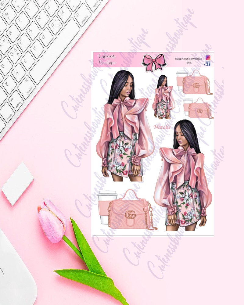 The Cuteness Doll Collection Sticker Sheet | Cuteness Planner Stickers ...