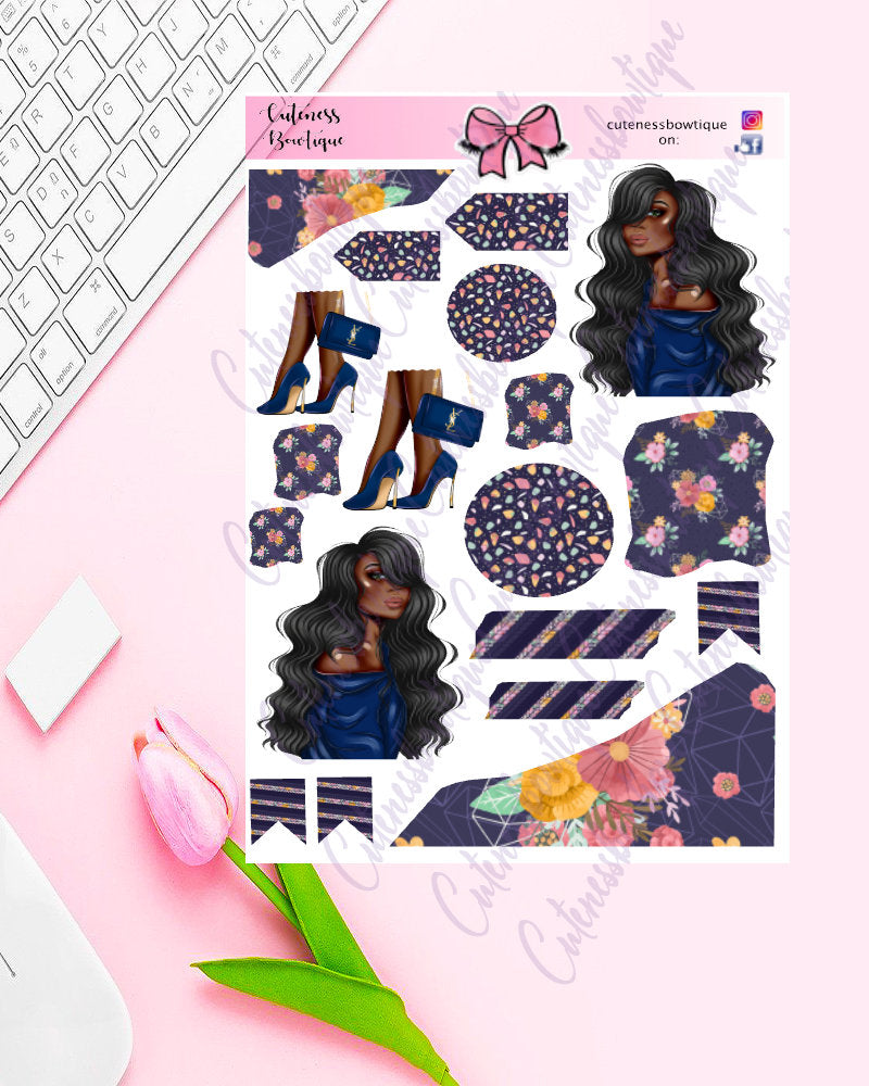 The Deco Elements Collection Sticker Sheet | Cuteness Planner Stickers for Agendas, Planners, Notebooks, Dividers | PENELOPE DECO ELEMENTS